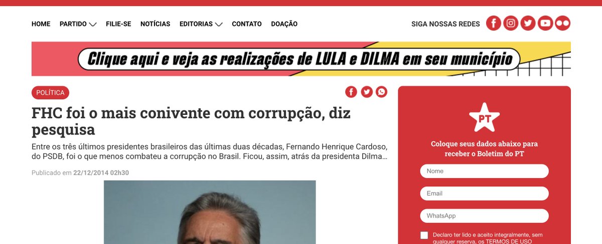 michelba's tweet photo. @Rconstantino Segundo o próprio PT e continua sendo nos dias atuais https://t.co/p5OVppTWih
