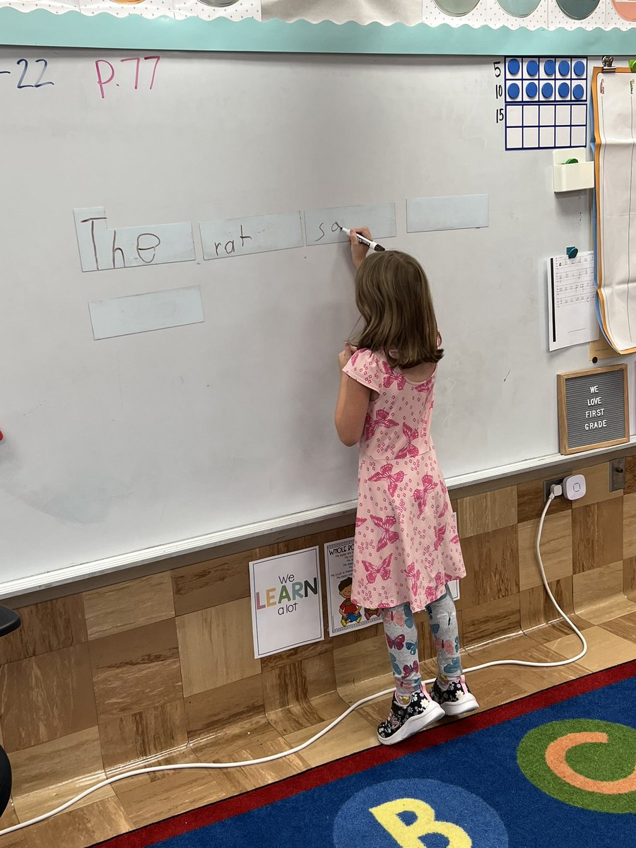 We had so much fun building sentences yesterday in Fundations!