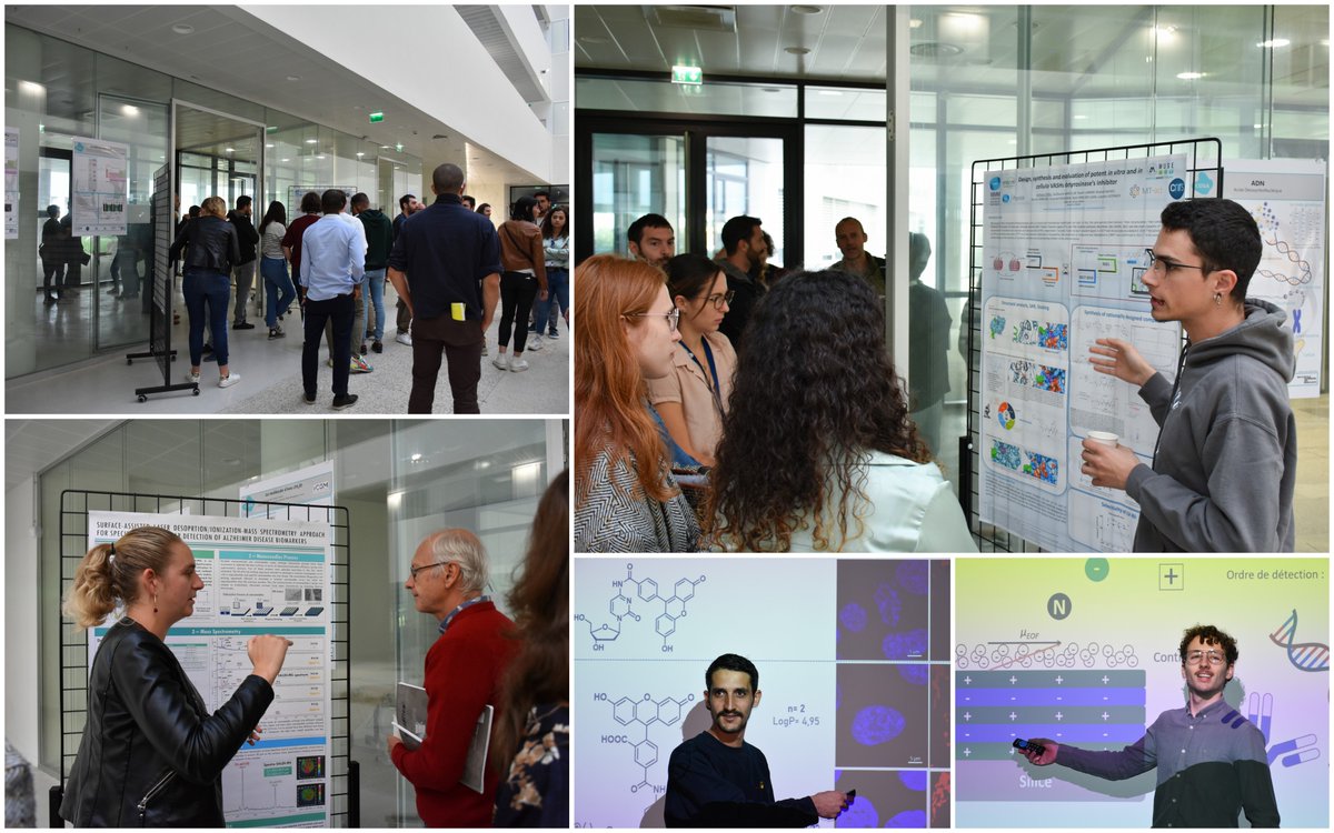 Premier séminaire des doctorants de l'IBMM, ce matin ! 2 communications orales, 2 poster, 1 petit déj ! Merci à <a href="/MathisGuiraud/">Mathis Guiraud</a> <a href="/SebastienRoca/">Roca Sebastien</a> <a href="/alinecournut/">aline</a> <a href="/ant_feral/">Anthony FERAL</a> pour leur dynamisme !