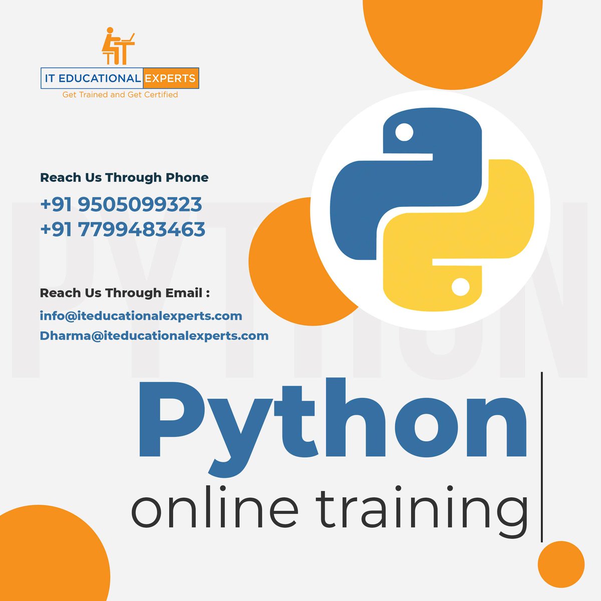 ITEducationalE1's tweet image. ITEducationalExperts Provides Online Training with Real-Time Experts | Professional Courses #Pythononlinetraining | #AngularJSonlinetraining | #DevOpsonlinetraining | #JAVAonlinetraining
iteducationalexperts.com
with #PlacementAssistance