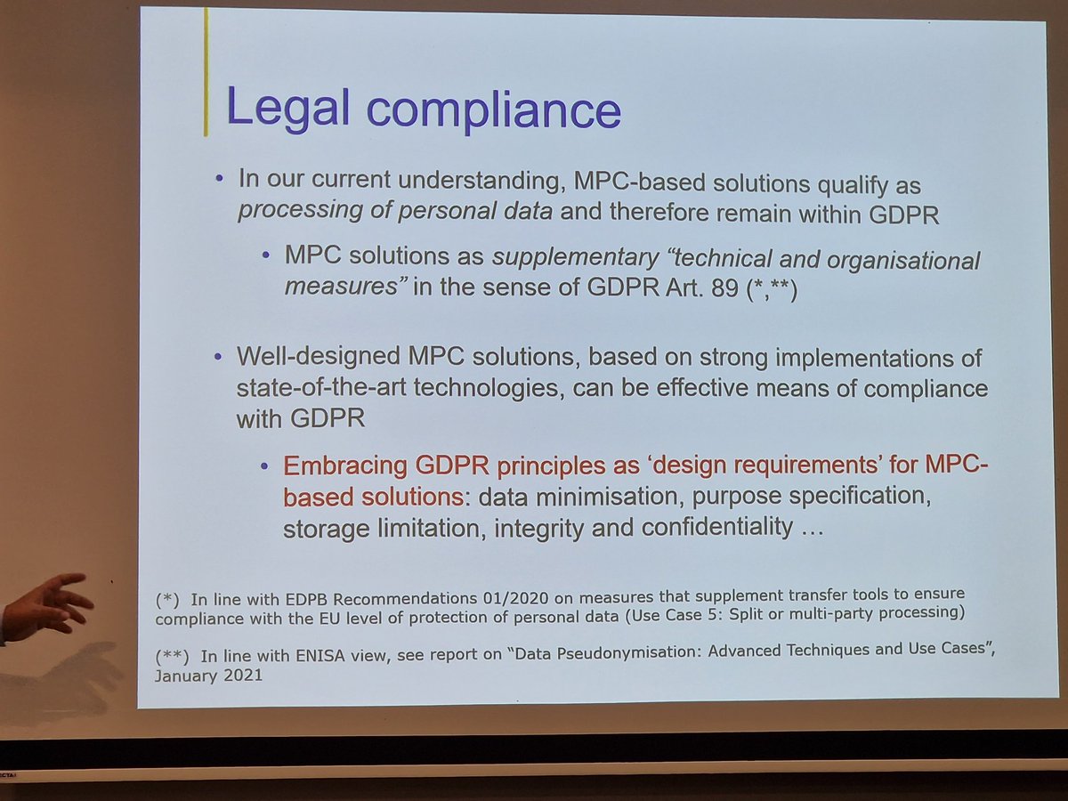 baldurkubo's tweet image. Interpretation of #securemultipartycomputation within #GDPR