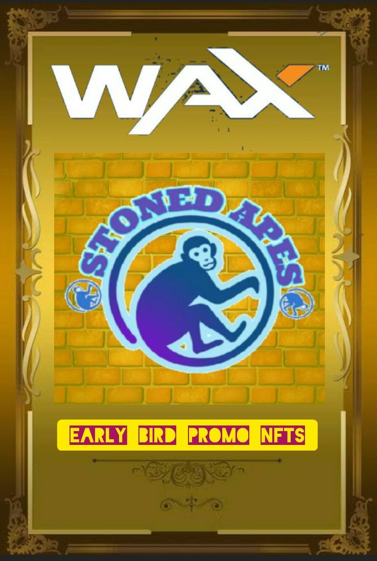 🔹Our 2nd Early Bird promo NFT
🔹Mint #1 available on #auction
🔹Minted on <a href="/neftyblocks/">NeftyBlocks</a> 
🔹Auction on <a href="/AtomicHub/">AtomicHub</a> 
🔹All other 24 mints being dropped  
     over in the telegram

#nftcollectors #NFTCommunity 

🔹Come join us over in telegram 
t.me/StonedApesOnWA…