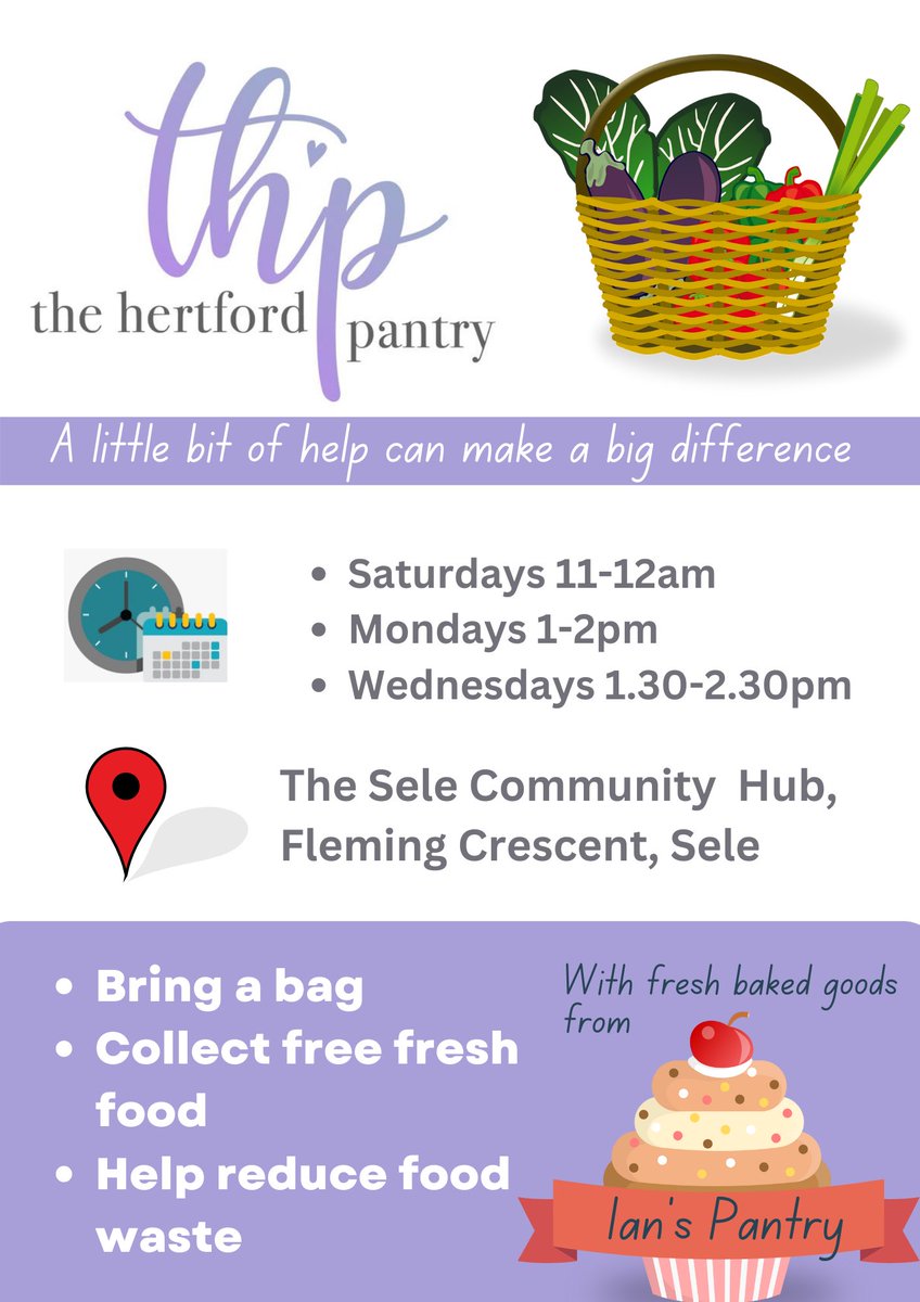beccicussens's tweet photo. Can you help spread the word about this #Hertford-based new community food project? Starting tomorrow @HertsMercury @TBOHAW @FFHerts @aid4ukr1 @HertsIndLiving @HertsACS @EastHertsRadio @BBC3CR @hertslife @EastHerts @bobfm https://t.co/0qiwGYrV9l
