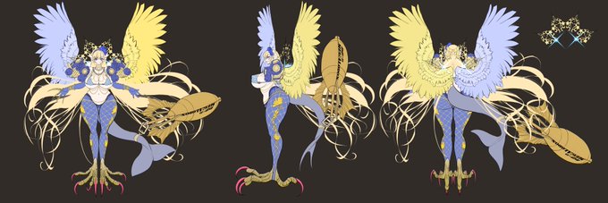 メガエラちゃんの三面図になります('▽')
メガエラのサイレン・カームは芸術品とも言える特注品でこれをヒュドナに下賜されたメガエラは
部下のセイレーン達の前で不覚にも雌顔を晒してしまう❤#エデンズリッターグレンツェ 