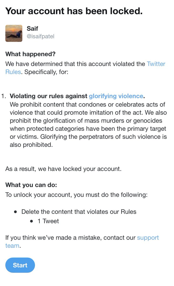 isaifpatel's tweet photo. Twitter locked my account and accused me of ‘glorifying violence’ when in fact I had called out the public flogging of Muslim men by the Gujarat Police.

The tweets by Govt trolls, BJP members and Journalists are still up which, in fact, glorifies violence.

1/2 🧵 https://t.co/PMe1ly0aPI