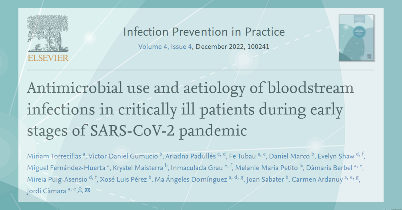 Authors describe clinical, microbiological & antimicrobial use changes in bloodstream infections of #ICU patients during the first wave of #COVID19 pandemic compared to pre-COVID-19 era. #OpenAccess sciencedirect.com/science/articl…?