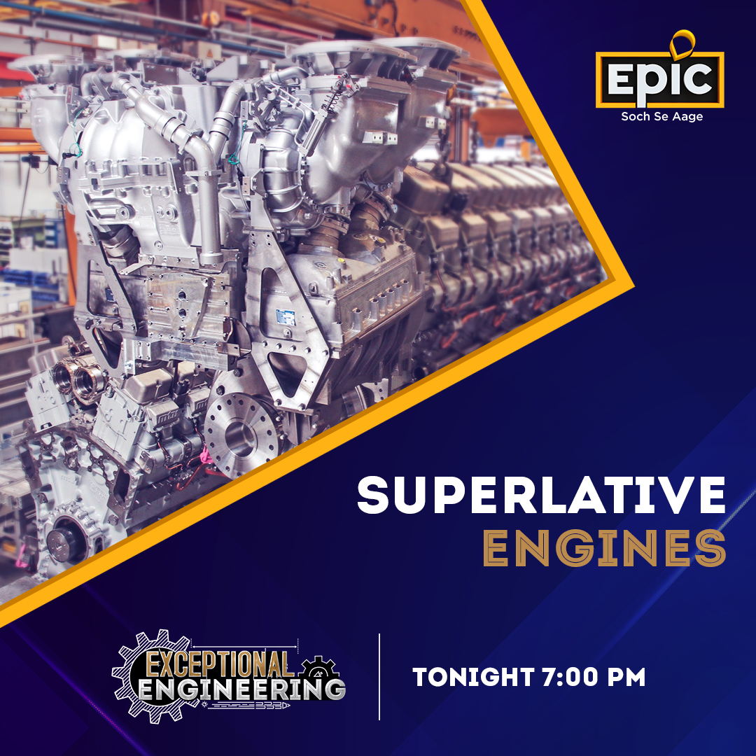 OfficalEPICTV's tweet photo. From huge ships to trains, ‘Mega Diesel Engines' can power them all,
Watch how these extraordinary engines move the world!
Exceptional Engineering, tonight 7:00 PM, only on EPIC.
#ExceptionalEngineering #MegaEmgines #Engineers #Automobiles #Innovation #Invention #Architecture https://t.co/LfJHv1h8xM