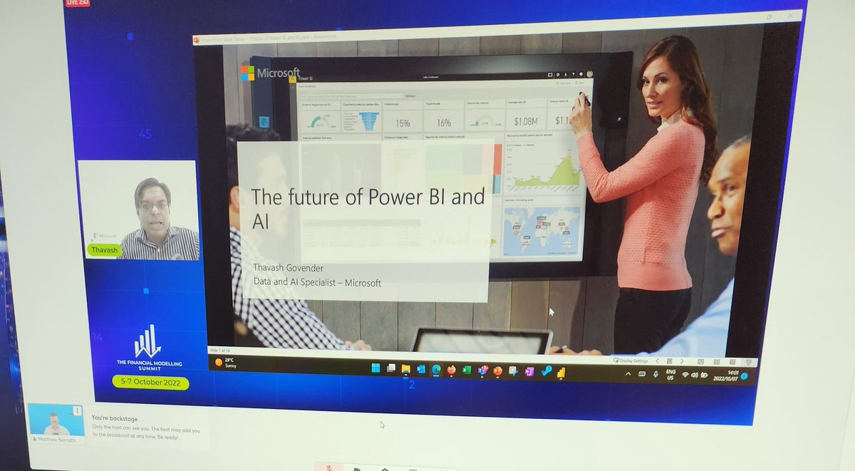 Matthew_Bernath's tweet image. What does @MicrosoftSA @Microsoft @MSPowerBI hold in store for us at the @ModellingSummit?
