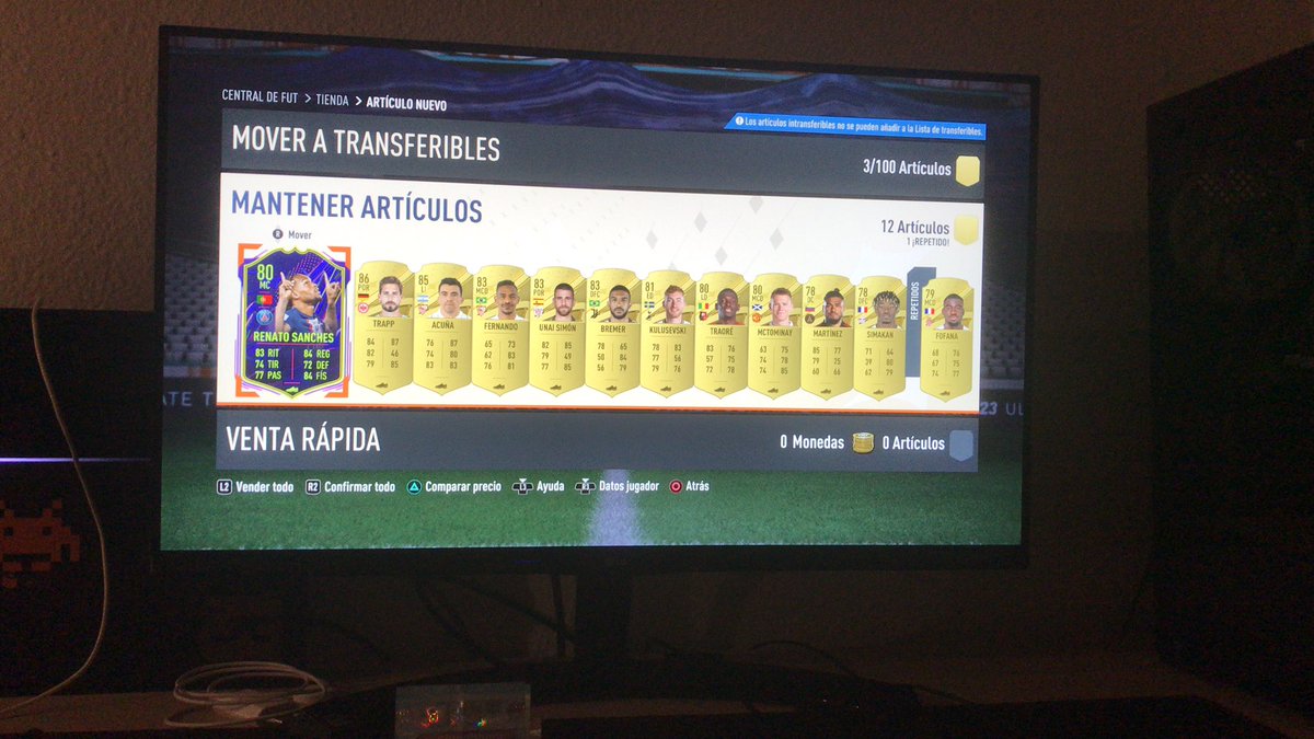 SergioMoncayoS's tweet photo. Por tantos años de mala suerte, este año me tocó a mi. Gracias @EASPORTSEsp 🙏🏼 https://t.co/Bjy9BvL046