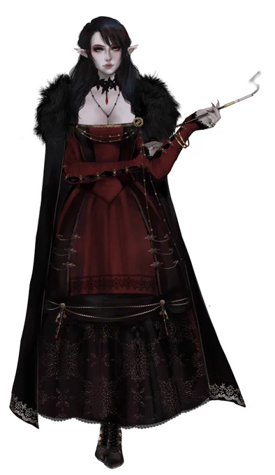 She is now ready to gaslight gatekeep girlboss her way through Vallaki and Ravenloft (zoom in for deets) 