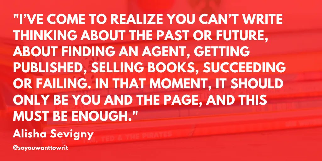 Author and former literary agent <a href="/alishasevigny/">alisha sevigny</a> on cultivating a mindful relationship with the craft 🙏

Ask her anything on #querying in our upcoming workshop Oct. 22nd:
buff.ly/3fhINCx   

#amwritingfiction #writerslife #amquerying
