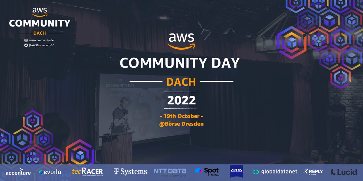 AWSCommunityDE's tweet photo. We're looking forward to see you at the in-person AWS Community Day DACH in Dresden! 

Not registered? No problem. You can still do it: 
https://t.co/t7shOg2AfL

#AwsCommunityDayDach #AwsCommunity https://t.co/vlXPrJWhDS