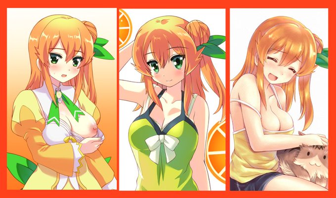 ミカンの頭の団子髪、自由に移動可能という事は
描いたイラストを反転しても、
位置はそのままでいいって事ですか?!(錯乱) 