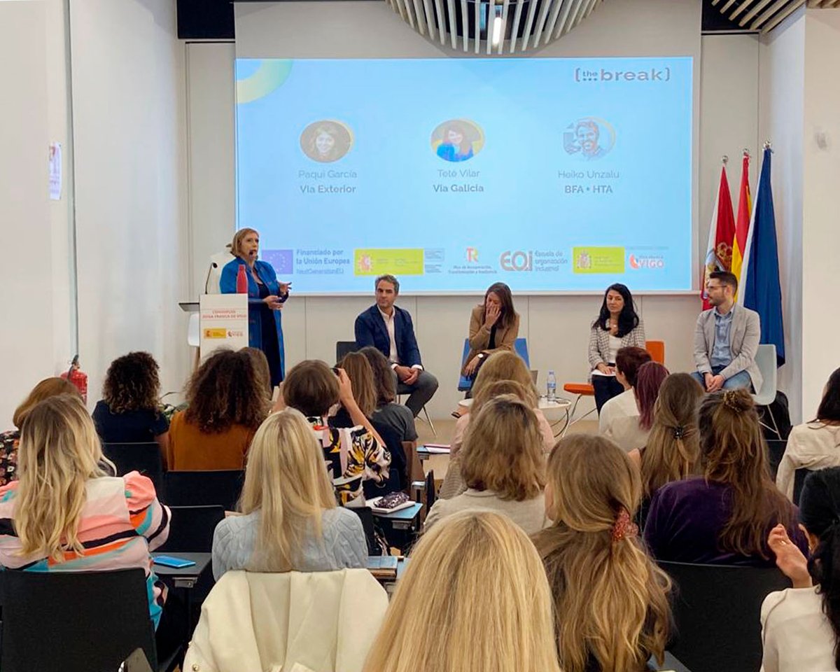 rr_fundacion's tweet image. 📌 Como parte de las actividades que la Fundación Roberto Rivas impulsa como participante en el proyecto europeo #TheBreak, el primer grupo de emprendedoras con base en #LaModaRuralLab, está visitando hoy el @zonafrancavigo para un encuentro sobre emprendimiento.

👇🏼👇🏼