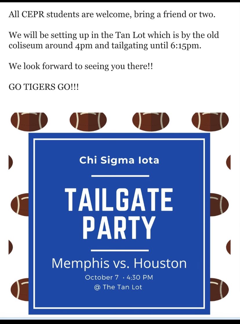 SusanMascari's tweet photo. Attention @CeprUofm!!!  Are you ready for some football??!! https://t.co/lTsFIgOXJh