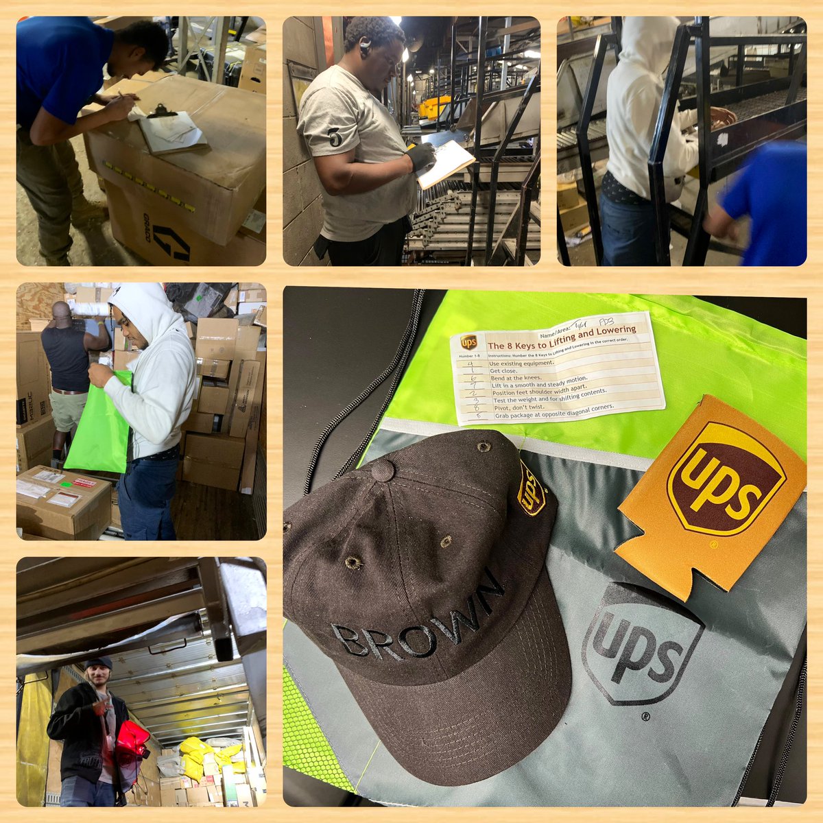 Minneapolis Night sort CHSP members went around and introduced themselves while completing a safety blitz. Asked our <a href="/UPSers/">UPSers</a> to number the 8 keys to lifting &amp; lowering and put their name in a drawing.We drew 12 names and gave them a hat,coozy,UPS bag and knowledge! <a href="/joeboyleups/">Joe Boyle</a>