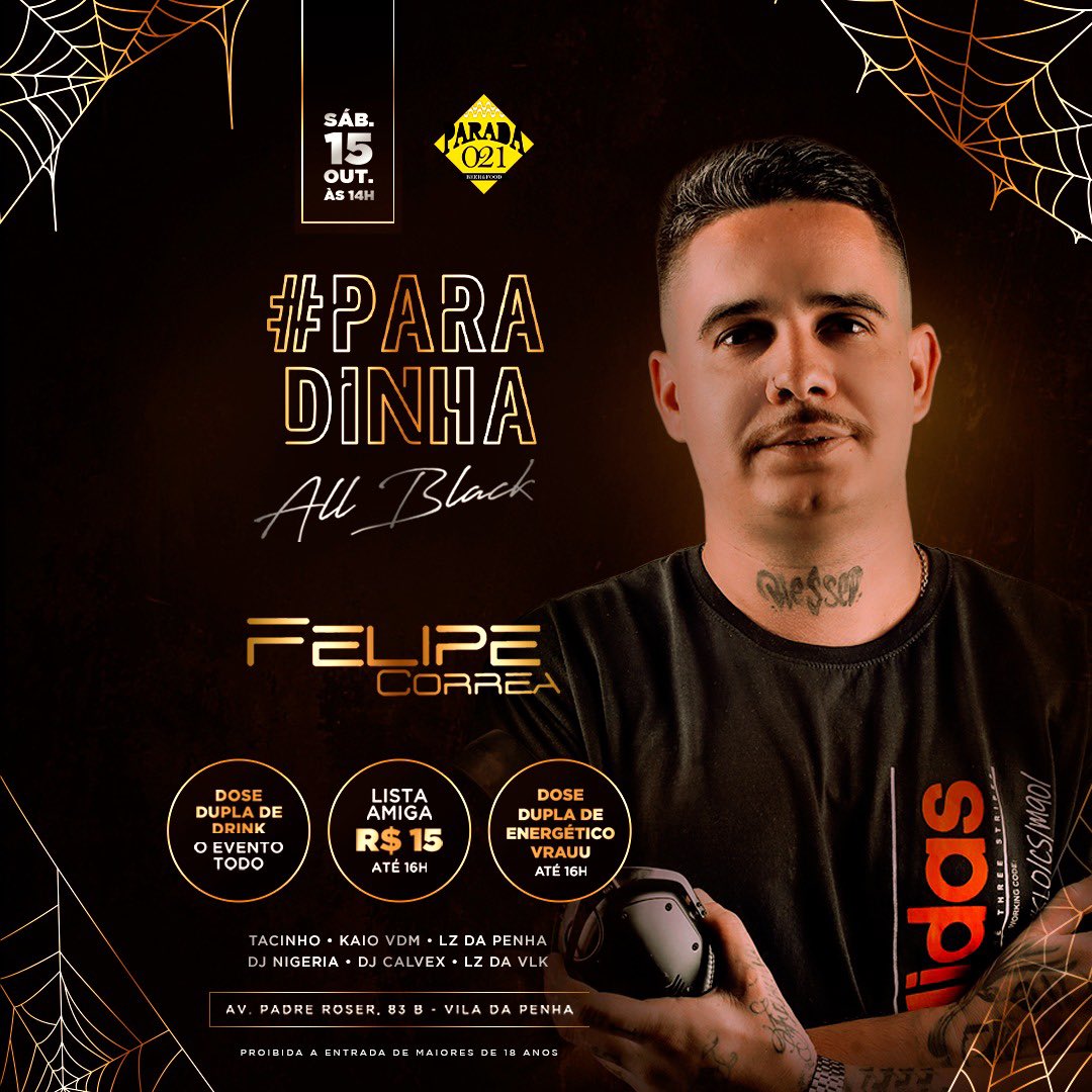 021paradinha's tweet photo. Nosso time de djs está formado, vai ficar de fora desse evento?🥳
Se prepara, vai ter batalha de dança!😜 
.
+ Dose dupla de drink e vrau🍹
.
+ Lista amiga, 15$ até 16h‼️
.
+ Aniversariante ganha 2 VIPs🎟
.
#djs #evento #show #matine #paradinha021 #parada021 https://t.co/fPHqueHHG2