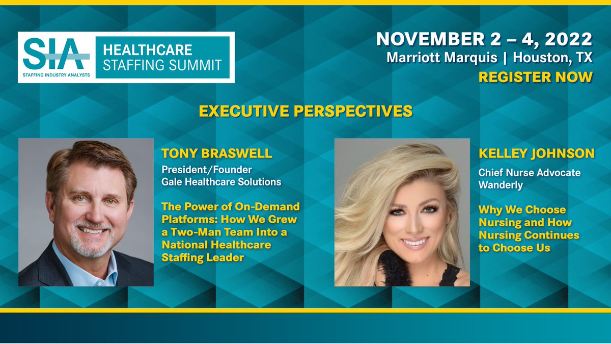 The healthcare staffing transformation continues! What can we learn from the leaders on the frontline of that #innovation? Hear inspiring stories from two #healthcarestaffing trendsetters during #HCStaffSummit.

Register today >> lnkd.in/evHZiA6A