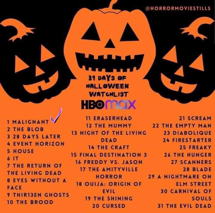 CLEMonsterClub's tweet photo. #SisterPsycho’s #HorrorReview: #31NightsofHalloween #Malignant Watching the 2nd time felt like watching the 1st time. The 1st time it was a different ending, I was bored and didn't like it. This time I enjoyed the activity and was satisfied. Where to Watch: @hbomax https://t.co/n4e3akzgdm