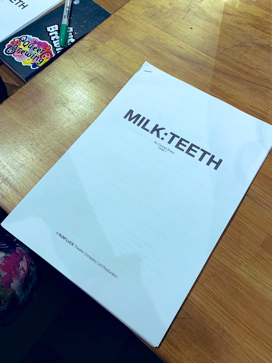 LauraDrakeC's tweet image. Spent last night deliciously at @GreenwichTheatr, Cab Sauv, mini sausage rolls and all, plus a group of the finest creative angels, all for a table reading of  @rum_luck’s next production #MILKTEETH. 

A lovely week if you ask me!
