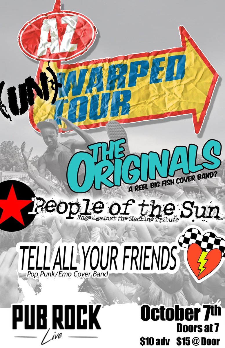 EveningTheScore's tweet photo. Tonight’s the night!!!

Come hang out with us at @PubRockLive and pump your fist, bang your head, and skank away to the 90s magic! https://t.co/zzvVgXpBlX