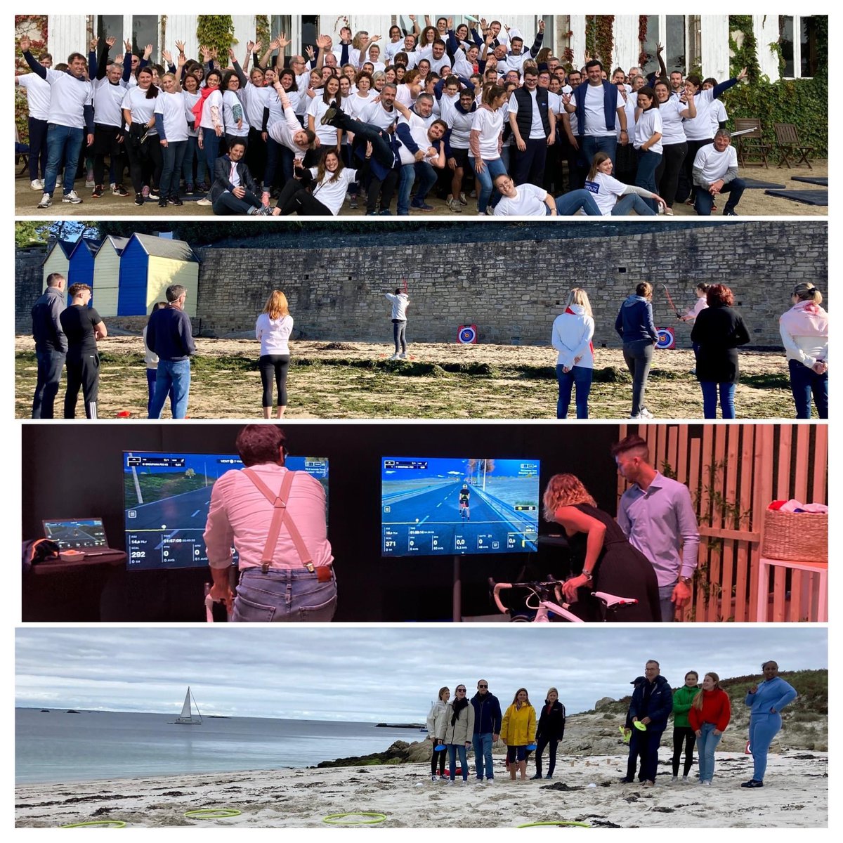 Play_To_B's tweet photo. Glénan, Île-aux-Moines, Glaz Arena ou Manoir de Kerouzien, l'équipe était encore à pied d'œuvre cette semaine pour les #Séminaires #Entreprises ☀️ !

🗓️ Rendez-vous dans quelques jours pour découvrir notre "collection événements automne hiver" 😉

 #teambuilding #ludiqueetsportif https://t.co/ybetTDuzeX