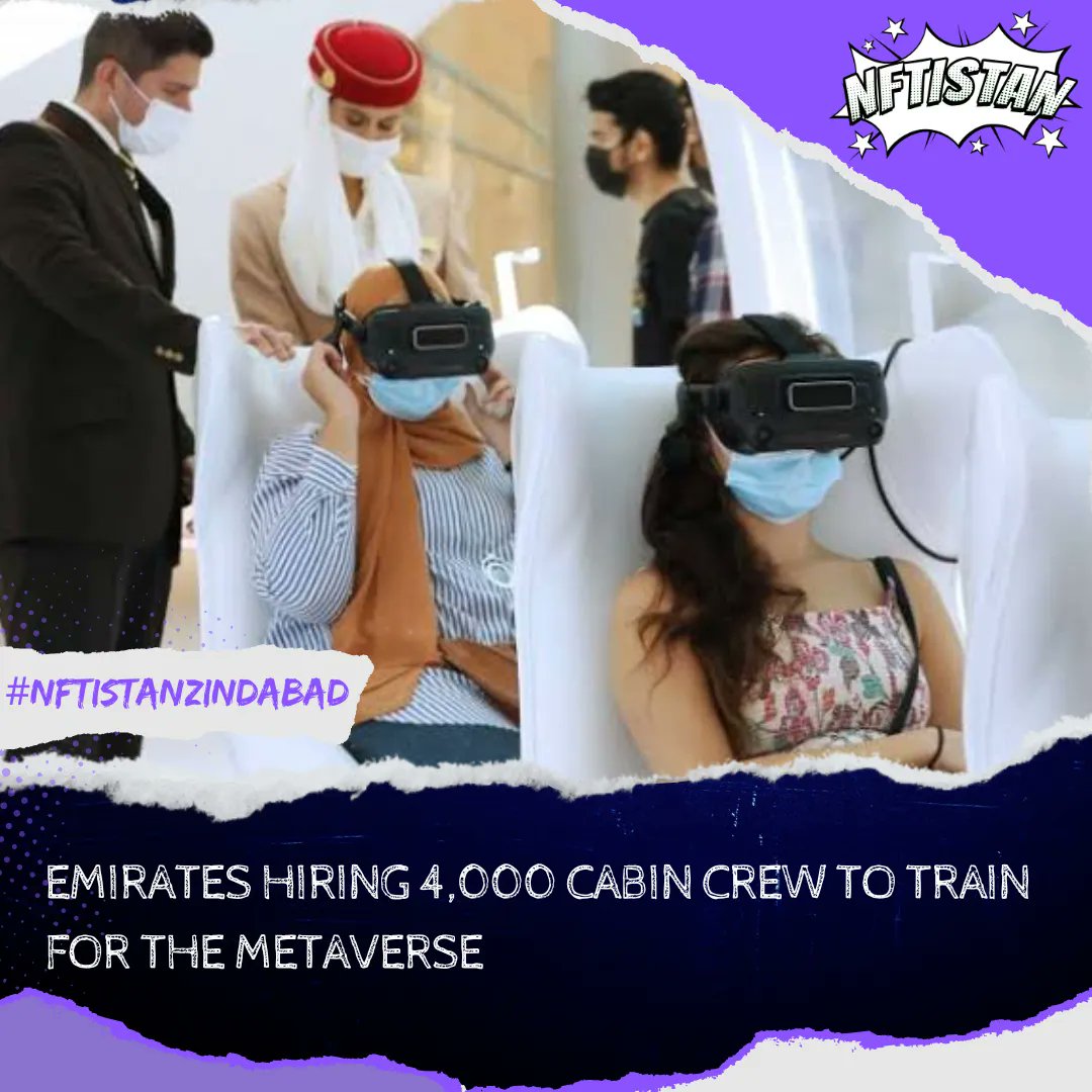 thenftistan's tweet photo. Adel Ahmed Al Redha, Emirates’ COO, said that VR is being used to simulate walking into an aircraft. The goal is to analyze every detail so that the airline can improve its service.
Source: NFTNEWSTODAY
#NFTistan #NFTPakistan #PakistanNFT #NFTinPakistan #NFT #NFTs https://t.co/ecfZsUQOMO