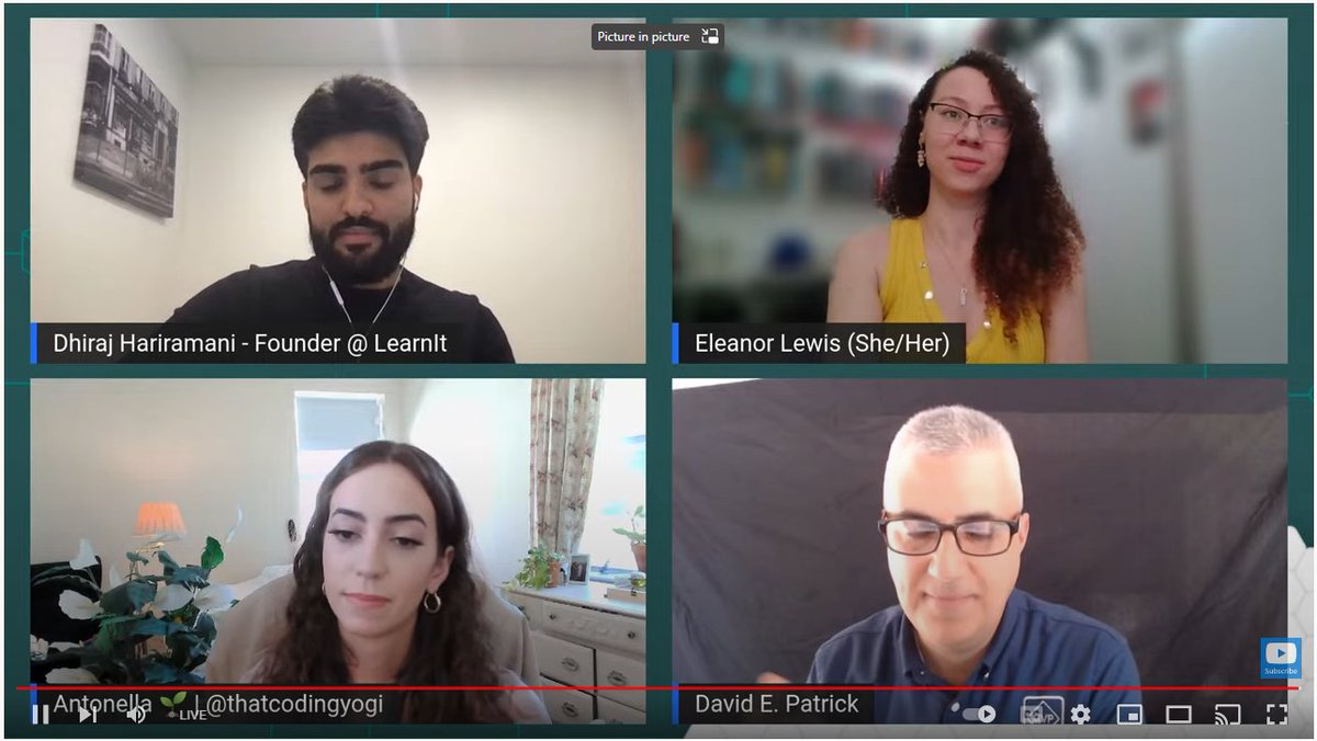 IamPablo's tweet image. Amazing panel on careers! Intern, sofware engineer, startup and industry pro!! Amazing insights on soft skills, interviews, tech... awesome! #MSFTStudentSummit
youtube.com/watch?v=qlLbwT…