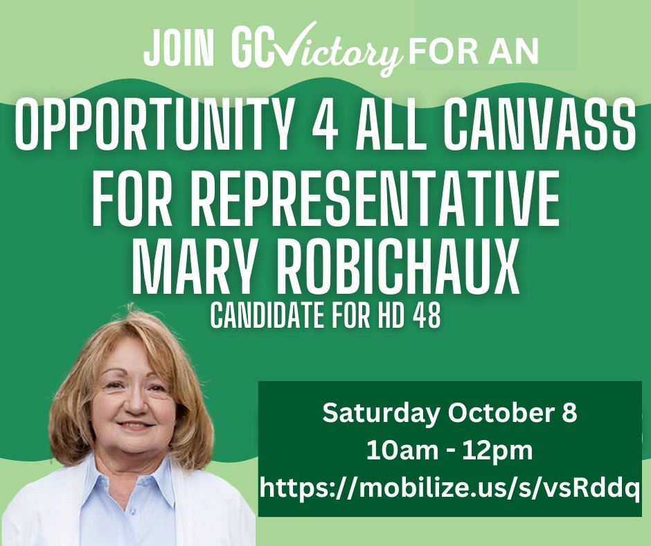 Join GCV and I canvassing tomorrow! mobilize.us/s/vsRddq