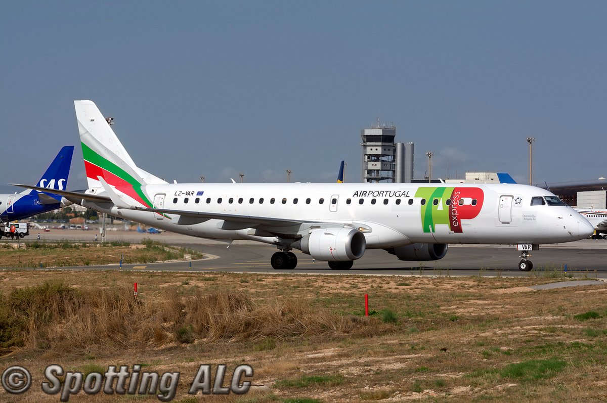 Novedad en <a href="/ALC_Airport/">Aeropuerto Alicante-Elche Miguel Hernández</a> con el LZ-VAR Embraer 190  de <a href="/BulgariaAir/">България Еър</a> operando el vuelo regular de Lisboa de <a href="/tapairportugal/">Claim Department Tap Air Portugal</a> en sustitución del habitual ATR72-600.

New at <a href="/ALC_Airport/">Aeropuerto Alicante-Elche Miguel Hernández</a> LZ-VAR Embraer 190 of <a href="/BulgariaAir/">България Еър</a> serving the schedule daily service to Lisbon os <a href="/tapairportugal/">Claim Department Tap Air Portugal</a>