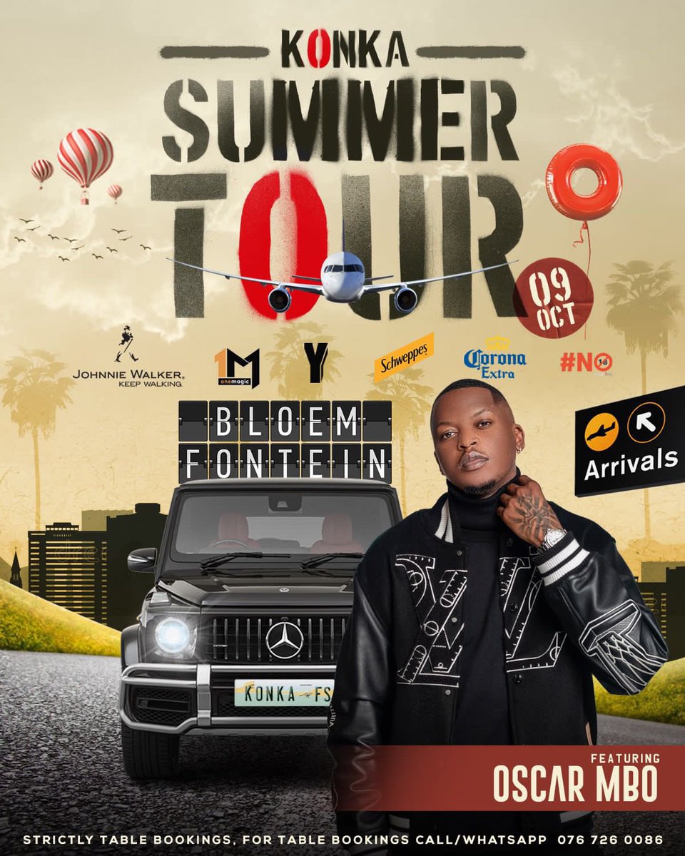 KonkaSoweto's tweet photo. Come witness the Ultimate Daytime Experience✨🍃2 Days to go untill the first National K⭕️nka Summer Tour 22’🇿🇦 Tables almost sold out
Music by @KabzaDeSmall_ & Oscar Mbo 🎹🎺💃
#KonkaSummerTour #MacufeWeekend #KeSummerYaKonka #DaytimeVibes https://t.co/Oyiu5PV7i8