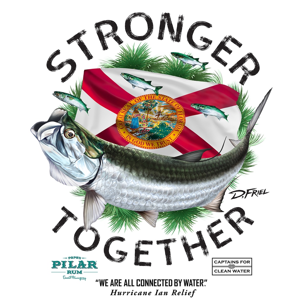 papaspilar's tweet photo. Help us raise funds for Hurricane Ian Relief! We've teamed up with artist and activist @dennisfriel to raise funds for relief efforts benefitting the @Capt4CleanWater's Guide Relief Fund. Visit https://t.co/rMJgQOtFfT to purchase your Relief Benefit Shirt today. #PapaCares https://t.co/bMiCZYnfum