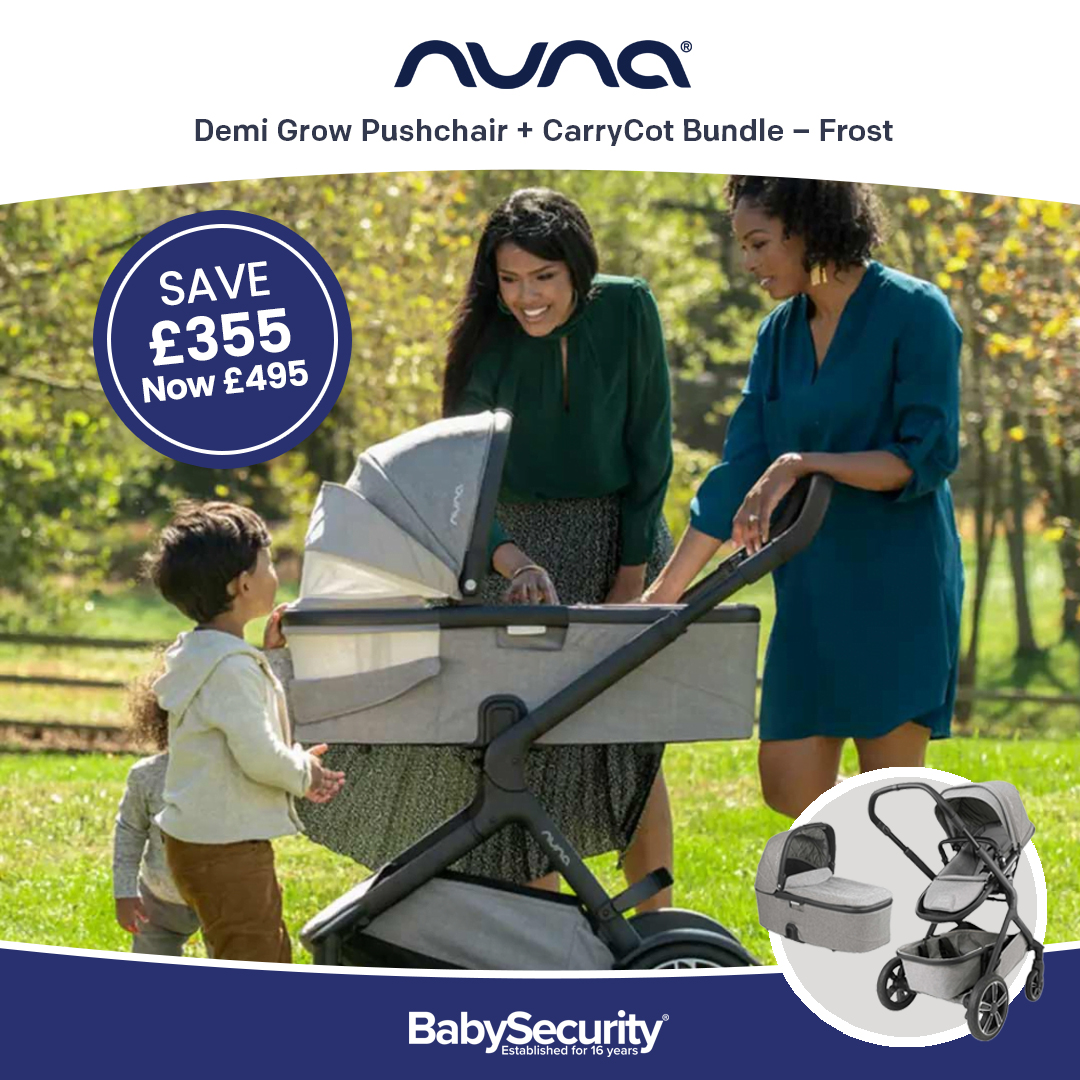 ON SALE! With 31 different seating combinations, the Nuna Demi Grow makes for an excellent single or double pushchair. A perfect solution for growing families, the Demi Grow features large all-terrain wheels and a spacious storage basket!
Shop here!⬇
babysecurity.co.uk/products/nuna-…