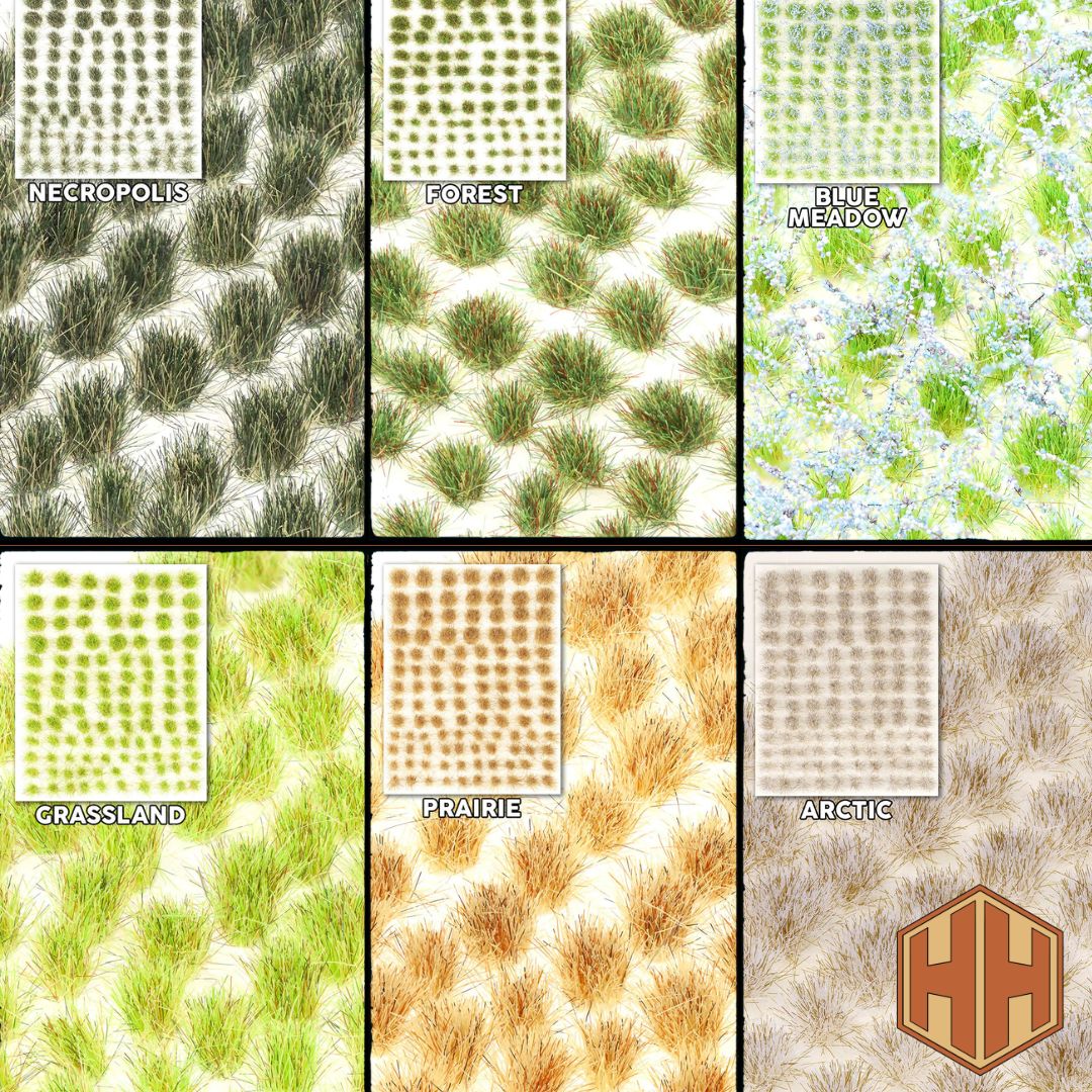 HobbyHiveUK's tweet photo. Tuften up your models! 💪
Necropolis to prairie to flowering meadows, there's something for any natural basing scheme!

108 varied size tufts in each pack for only £4.50
🌐 https://t.co/XfAuDjDrdH

#tabletop #wargaming #miniatures #miniaturepainting #scenery #ttrpg #dnd https://t.co/Ft6sxBwWHf
