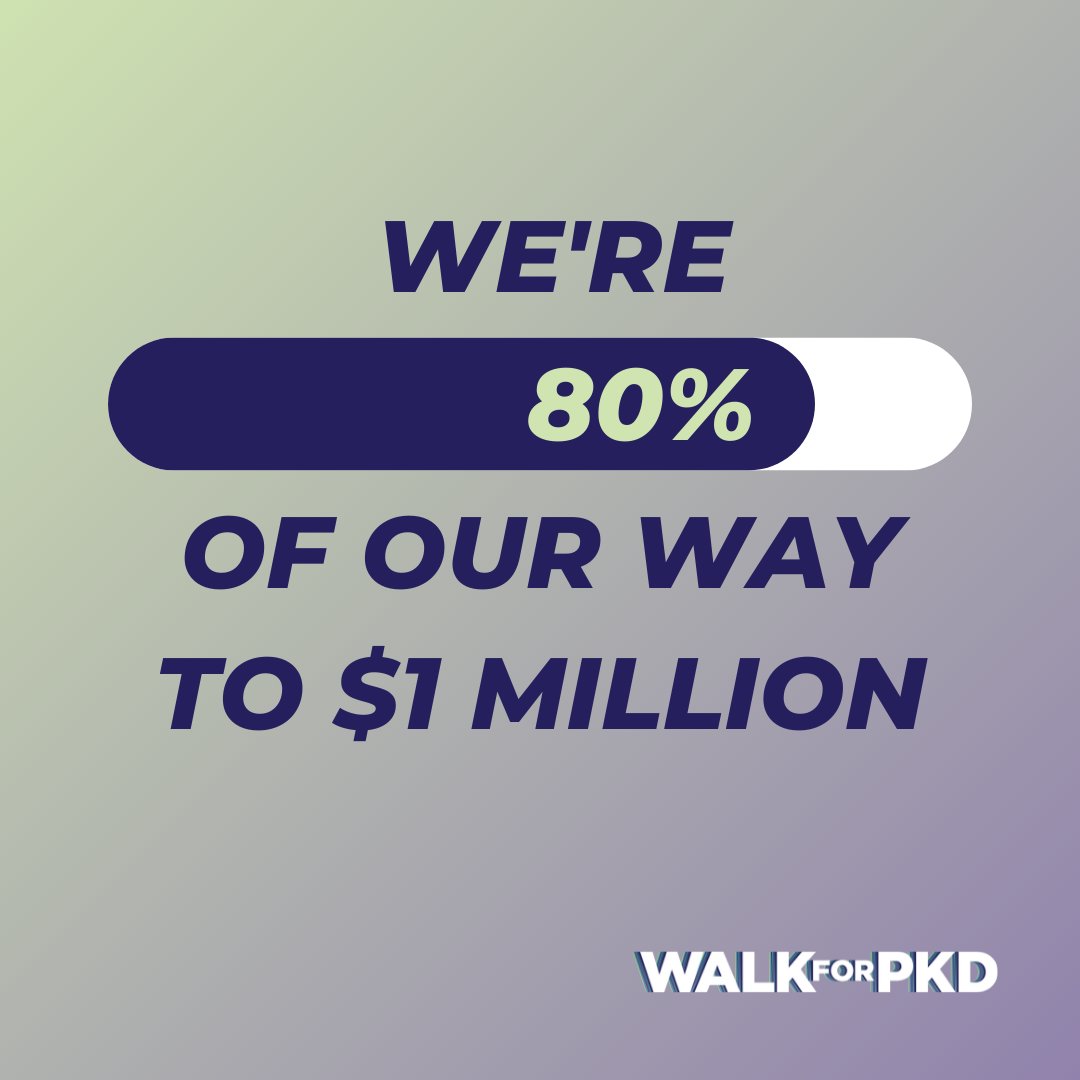 PKDFoundation's tweet photo. Help us reach our $1 million goal for the #WalkforPKD! Make a self-donation, share your fundraising page link via text, or ask your friends and family to help support our cause. Find more fundraising tips at https://t.co/ycpt7X4RUn https://t.co/QZBfNfYhw1