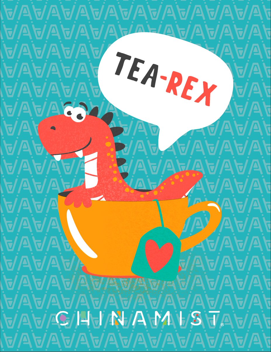 ChinaMistTea's tweet photo. Which Dinosaur is the best Dinosaur?

🍵 🦖The Tea Rex. 

🤣
Do you have a good tea joke? Let us know!!! 😀

#giveaway #teapuns #dadjokes #teajokes #tea #dinosaur #tRex #icedTea #hotTea #chinamist #chinamistTea https://t.co/2tKwo0yn0B