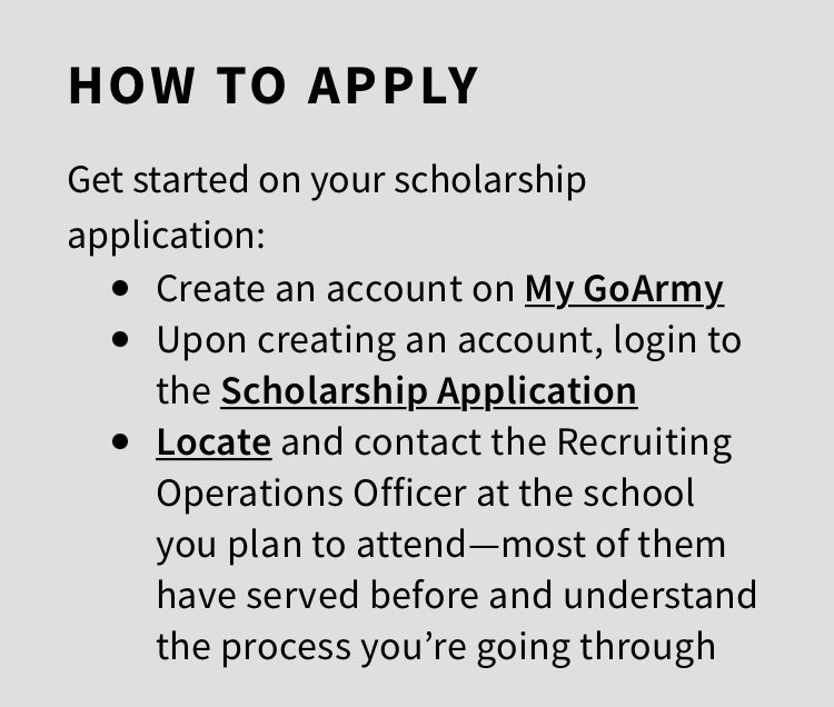 KU_ArmyROTC's tweet photo. The next Army ROTC scholarship board deadline is 16 January 2023. Start or finish your application today. Scholarship website link in bio.
#armyrotcscholarship #decidetolead #learntolead #leaderswanted #scholarship #universityofkansas #jayhawkbattalion #rcjh #armyrotc #3bde https://t.co/PJjpvqNNQv