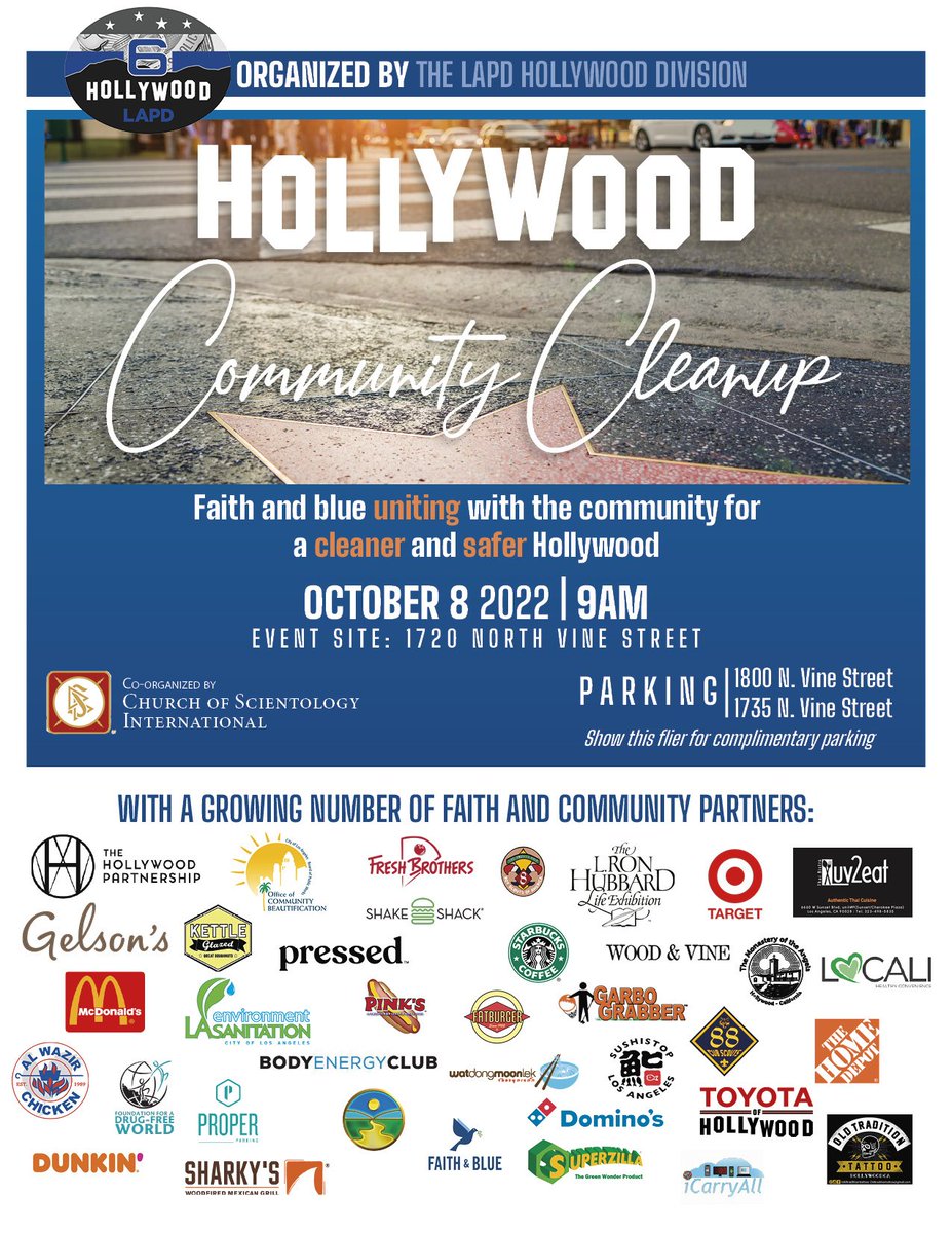 Join us tomorrow morning 🌄 Hollywood #community #Cleanup