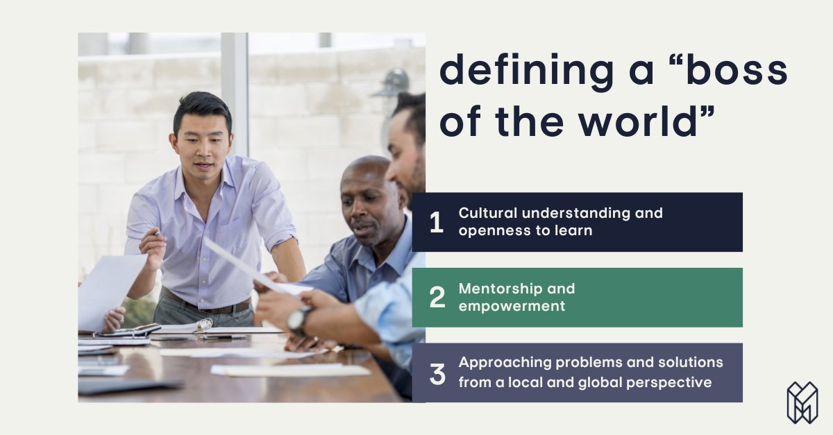 diversitymvmt's tweet photo. If companies want to succeed on the world stage, managers and leaders with a global perspective are essential. Learn why a "Boss of the World" can benefit your company in @JadEvangelo's latest article: https://t.co/5IWu6ptFvf 

#globalbusiness #mentorship #leadershipdevelopment https://t.co/Ft46v0OvuM
