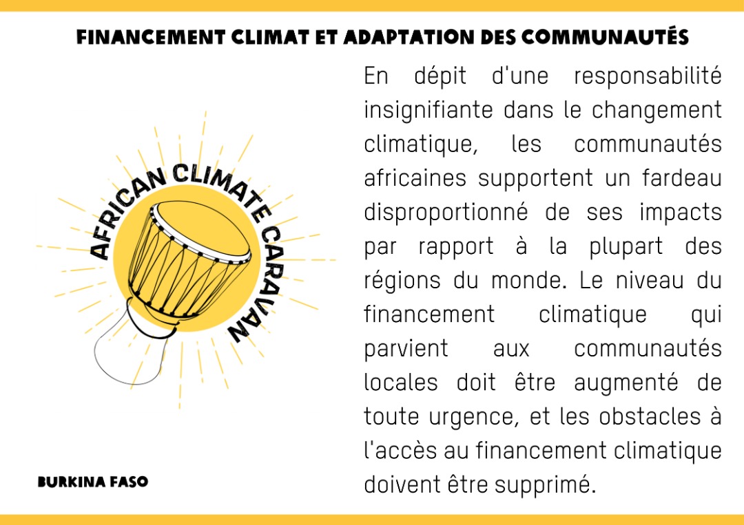 oxfamauburkina's tweet photo. 🌍FINANCEMENT CLIMAT ET ADAPTATION DES COMMUNAUTES
#notre_message⬇️⬇️⬇️
#caravaneclimat226
#226climativist
#lwili
#cop27
#cop4africanpeople
#RoadtoCOP27
#coupdetambour https://t.co/bBHZWQj0SO