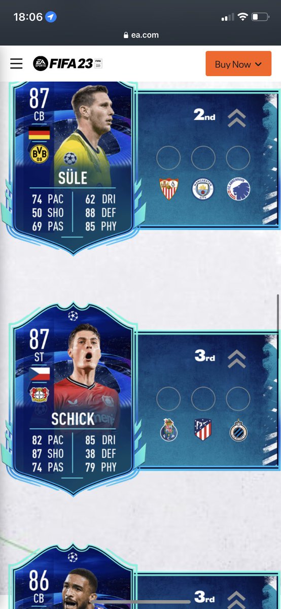 JazzyJones04's tweet photo. @EASPORTSFIFA Fix up??? Where’s my special card? Am I being dumb? https://t.co/lIf47YCnf6