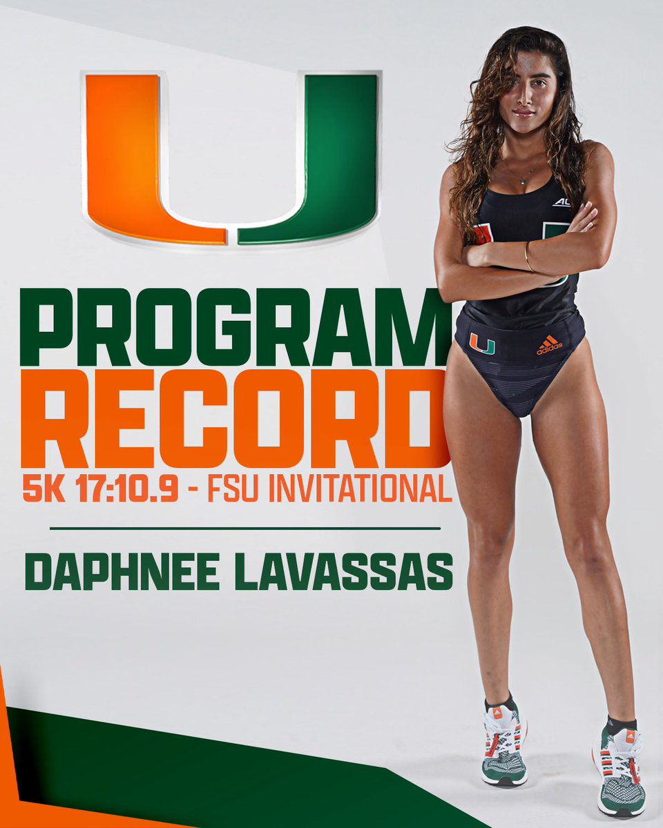 She does it again! 😎

Daphnee Lavassas breaks her own school record in the 5K at the FSU XC Invitational!
