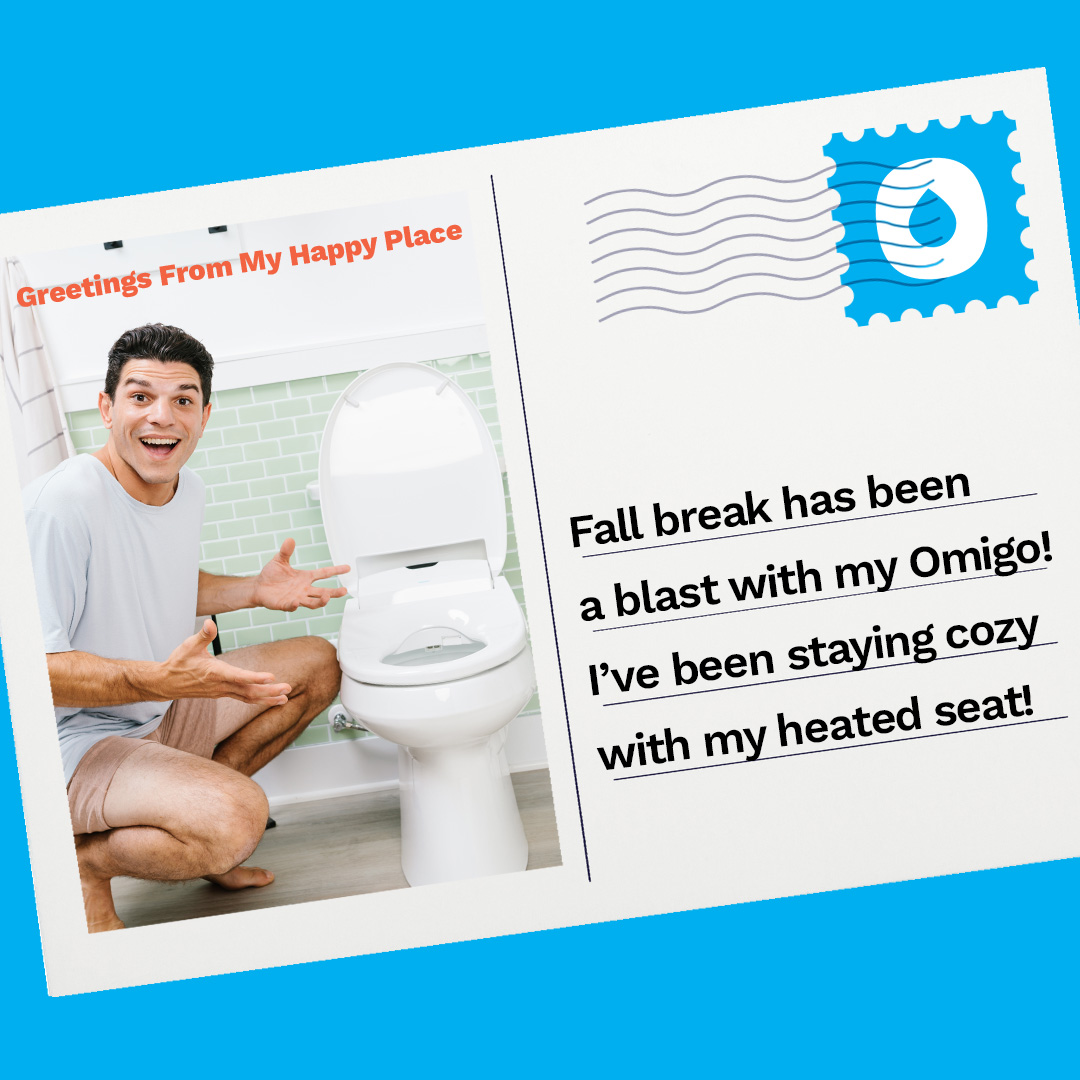 MeetOmigo's tweet photo. Omigo is definitely something to write home about. What would you tell your family and friends about our bidets? https://t.co/hv3yTuduA9