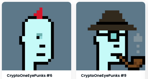 OneEyePunks's tweet photo. CryptoOneEyePunks Ready to mint !

#CryptoPhunks #Phunks #NFTs #NFT #NFTGiveaway #NFTCommunity #pixelartist #pixelartnft #NFTartists #nftarti̇st #PolygonNetwork #Polygon  @OneEyePunks https://t.co/QKhoUTCTz1