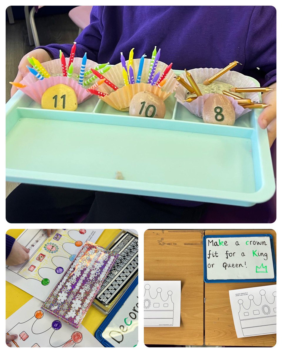Some ‘c/k’ play activities set out alongside our tuff trays this week. P1 were able to share these learning experiences with their families during our Stay and Play sessions, so they were super excited about these! 🥕⌨️🪁🤴🧁🕯👑 #Play2Learn #Phonics