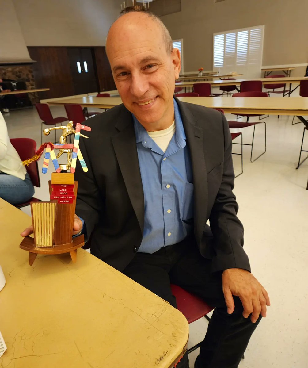 labreakfastclub's tweet photo. October's LABC Good Ham-aritan Award goes to @mikehain1
 🏆
Members can nominate their fellow good deeding Ham an' Eggers to receive the honor 

#goodham #goodsamaritan #gooddeeds #newtradition #friendshipauditorium #losangelesbreakfastclub #gradeaegg  #highlightthegood https://t.co/CioItC0B00