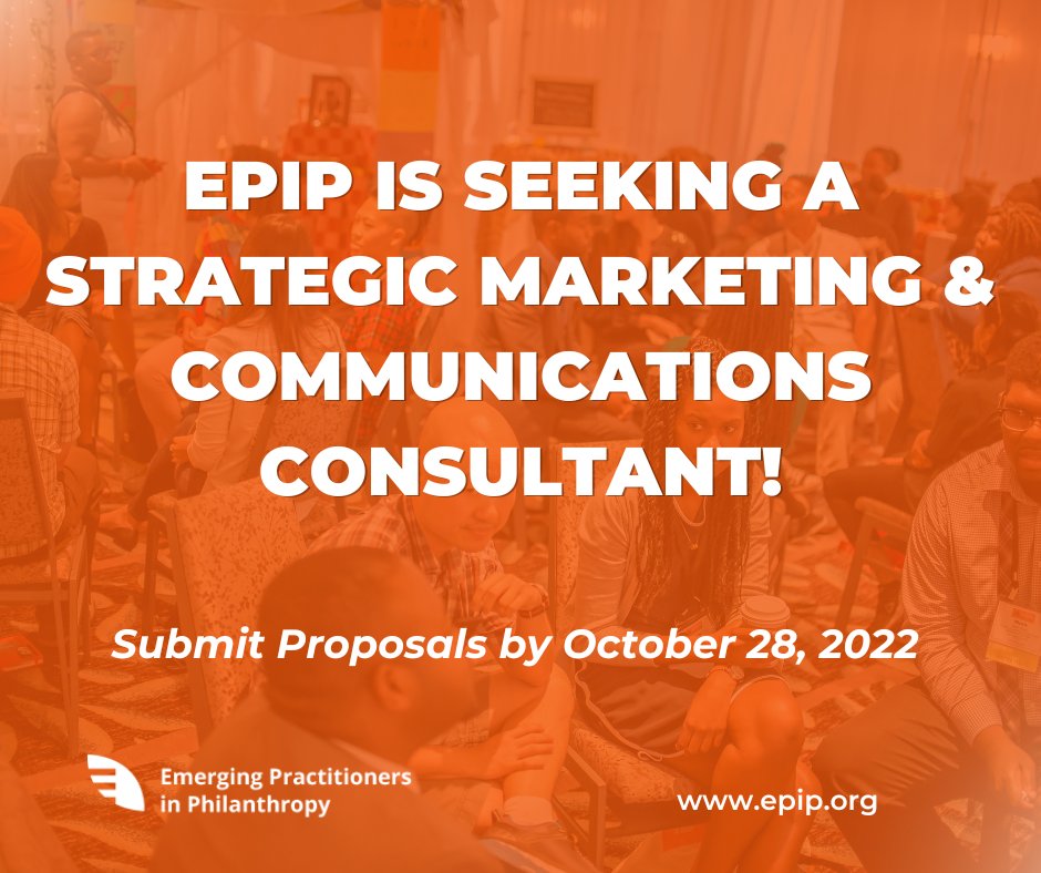 EPIP is seeking a dynamic values-aligned #marketing &amp; #communications #consultant to enhance our strategy! Click below to learn more &amp; please share this opportunity with qualified consultants in your networks! Proposals are due by Oct. 28.

lnkd.in/eE-ujPNw