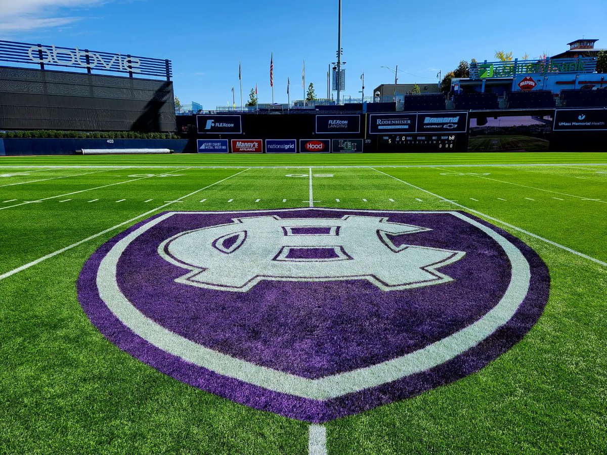 WooSoxGrounds's tweet photo. Great job by the entire crew getting the football field installed, lined and painted this week. We're ready for some football this weekend. https://t.co/h17OodVtYp