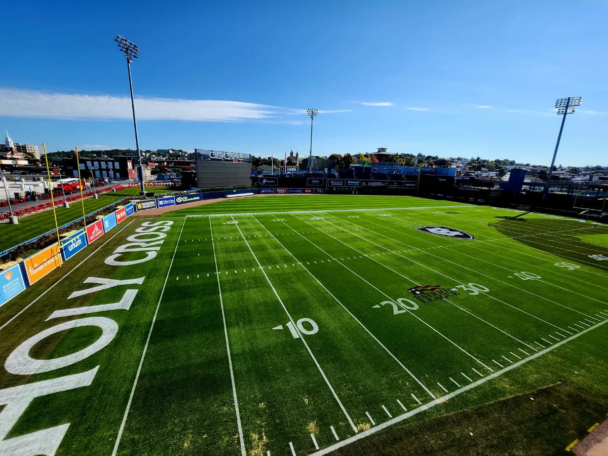 WooSoxGrounds's tweet photo. Great job by the entire crew getting the football field installed, lined and painted this week. We're ready for some football this weekend. https://t.co/h17OodVtYp