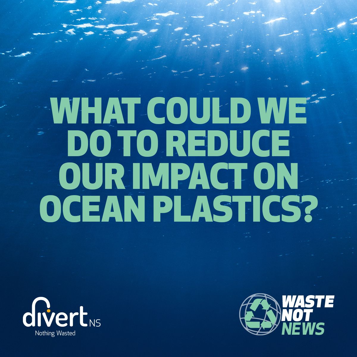 Did you know that any litter 50 km from a shoreline is considered ocean-bound and up to 8 million tonnes of plastic enter the ocean each year? Ask your students how they can find ways to reduce ocean plastics. Check out our free educational resources at divertns.ca/learn